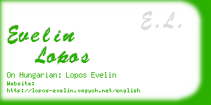 evelin lopos business card
